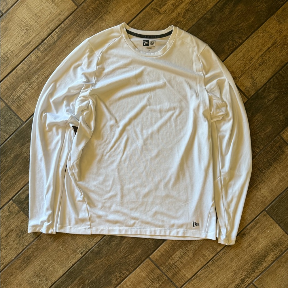 New Era Classic White Long Sleeve Tee